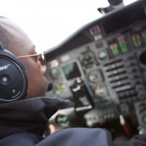 Bose A20 Headset im Flug