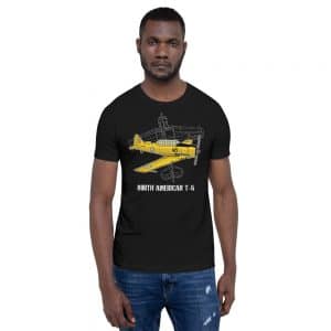 North American T-6 - Kurzärmeliges Unisex-T-Shirt