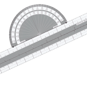 ASE - Fixed Plotter - Kurslineal inkl. Kursrad