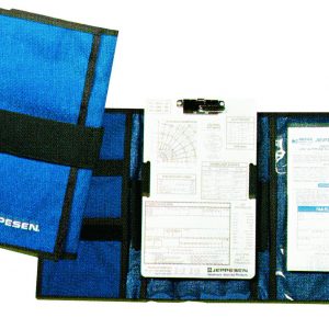 Jeppesen VFR-Kniebrett VFR-Kniebrett zum Aufklappen, mit Innentaschen und einem Alukniebrett in der Mitte, welches auch herausgenommen werden kann.