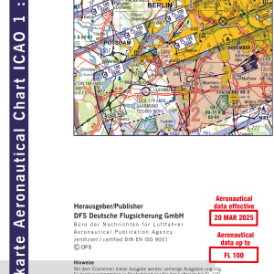 ICAO Karte Motorflug Berlin