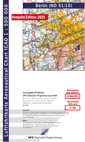 ICAO Karte Motorflug Berlin
