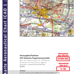 ICAO-Karte - Jahr 2025 - Motorflug - 1:500.000 - Nürnberg
