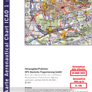 ICAO-Karte - Jahr 2025 - Motorflug - 1:500.000 - Stuttgart