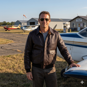 Pilot in A2 Jacke